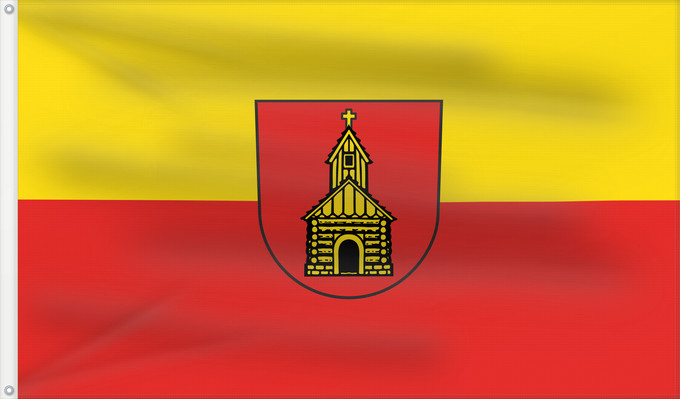 Bandera, con dos ojales metálicos y lado del asta reforzado: Böhmenkirch (Region Stuttgart)