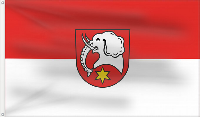 Bandera, con dos ojales metálicos y lado del asta reforzado: Deggingen (Region Stuttgart)