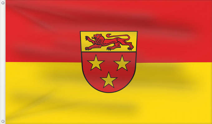 Drapeau, avec deux œillets métalliques et guindant renforcé : Donzdorf (Region Stuttgart)