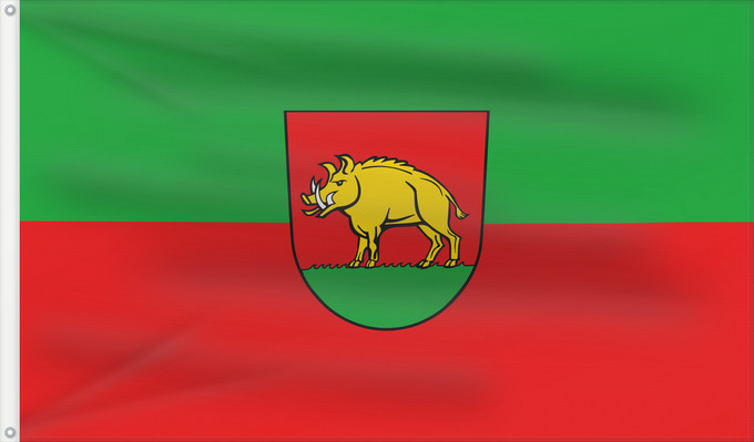 Drapeau, avec deux œillets métalliques et guindant renforcé : Ebersbach an der Fils (Region Stuttgart)
