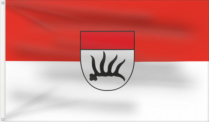 Bandera, con dos ojales metálicos y lado del asta reforzado: Göppingen (Region Stuttgart)