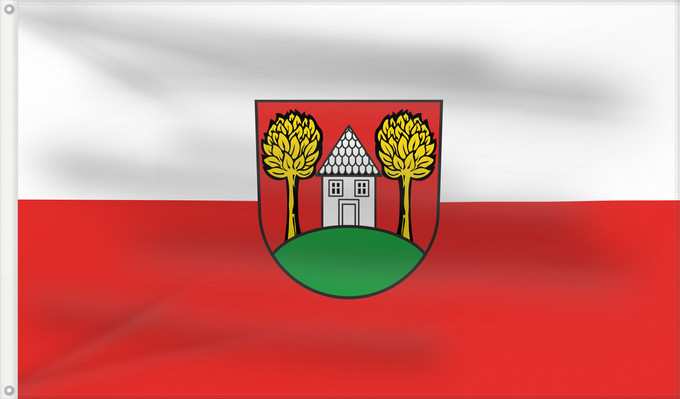 Bandera, con dos ojales metálicos y lado del asta reforzado: Hattenhofen (Region Stuttgart)