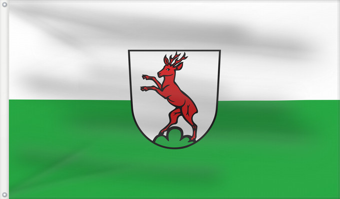 Flagge, mit zwei Metallösen und verstärktem Besatzband: Rechberghausen (Region Stuttgart)