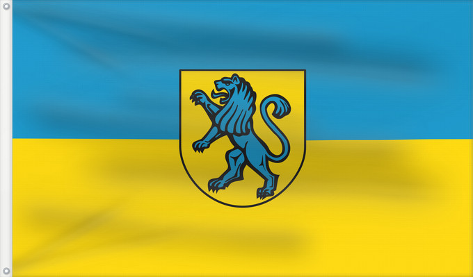 Drapeau, avec deux œillets métalliques et guindant renforcé : Salach (Region Stuttgart)