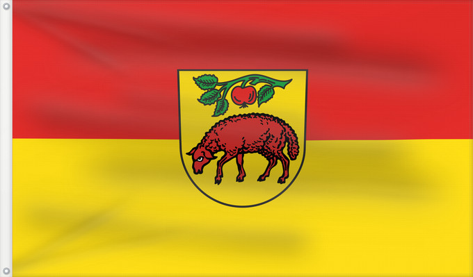 Bandera, con dos ojales metálicos y lado del asta reforzado: Schlat (Region Stuttgart)
