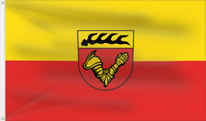 Bandera, con dos ojales metálicos y lado del asta reforzado: Zell unter Aichelberg (Region Stuttgart)