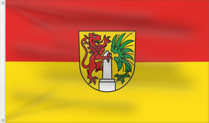 Bandera, con dos ojales metálicos y lado del asta reforzado: Lauterstein (Region Stuttgart)