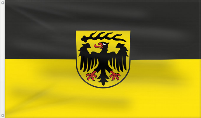 Drapeau, avec deux œillets métalliques et guindant renforcé : Ludwigsburg (Kreis)