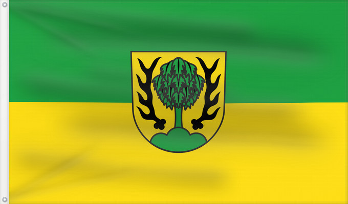 Bandera, con dos ojales metálicos y lado del asta reforzado: Asperg (Region Stuttgart)