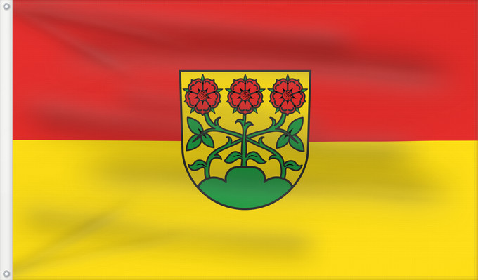 Bandera, con dos ojales metálicos y lado del asta reforzado: Eberdingen (Region Stuttgart)