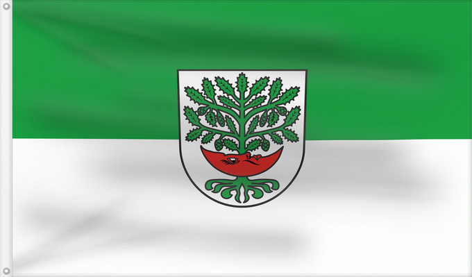 Bandera, con dos ojales metálicos y lado del asta reforzado: Erligheim (Region Stuttgart)