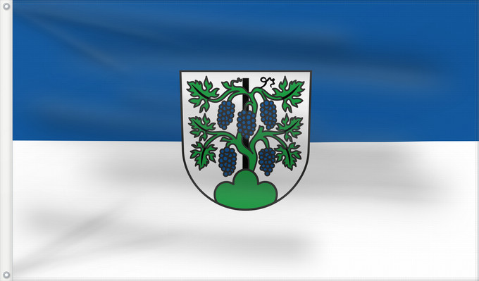 Bandera, con dos ojales metálicos y lado del asta reforzado: Gemmrigheim (Region Stuttgart)
