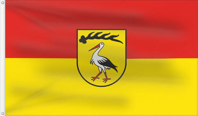 Bandera, con dos ojales metálicos y lado del asta reforzado: Großbottwar (Region Stuttgart)