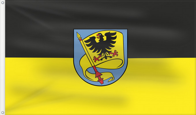 Flagge, mit zwei Metallösen und verstärktem Besatzband: Ludwigsburg (Region Stuttgart)