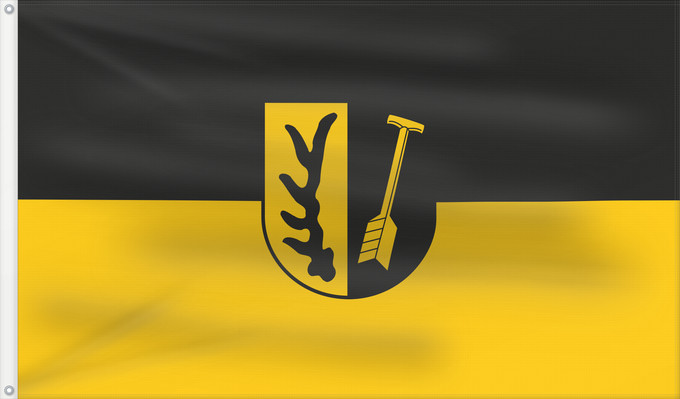 Drapeau, avec deux œillets métalliques et guindant renforcé : Oberriexingen (Region Stuttgart)