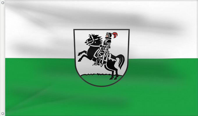 Drapeau, avec deux œillets métalliques et guindant renforcé : Oberstenfeld (Region Stuttgart)