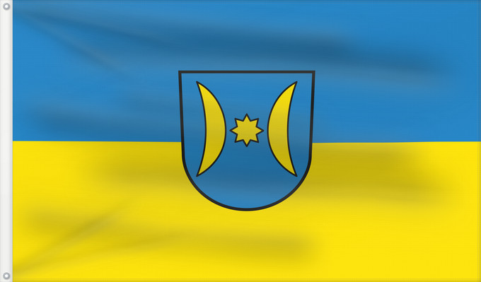 Drapeau, avec deux œillets métalliques et guindant renforcé : Schwieberdingen (Region Stuttgart)