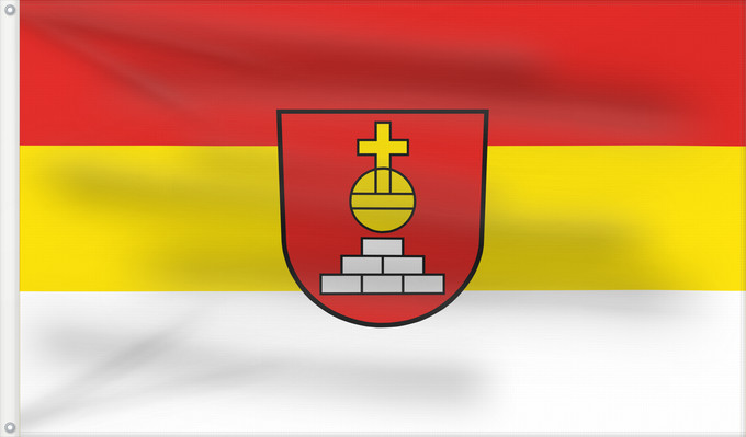 Drapeau, avec deux œillets métalliques et guindant renforcé : Steinheim an der Murr (Region Stuttgart)