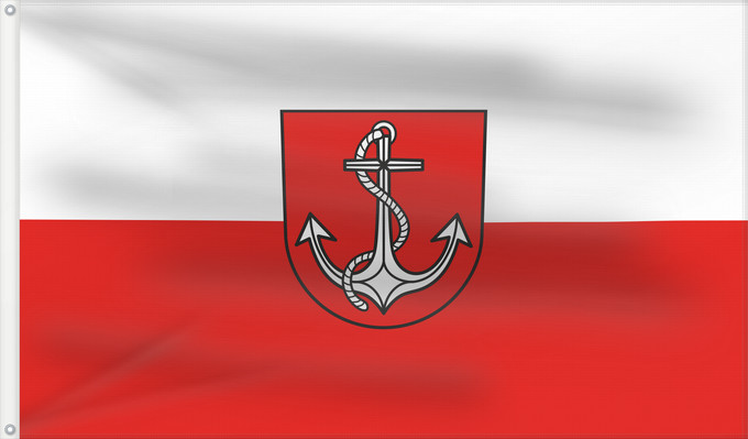 Bandera, con dos ojales metálicos y lado del asta reforzado: Ingersheim (Region Stuttgart)