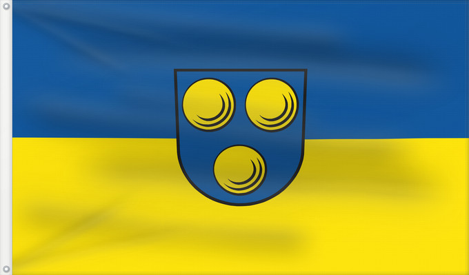 Bandera, con dos ojales metálicos y lado del asta reforzado: Freiberg am Neckar (Region Stuttgart)