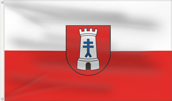 Bandera, con dos ojales metálicos y lado del asta reforzado: Bietigheim-Bissingen (Region Stuttgart)