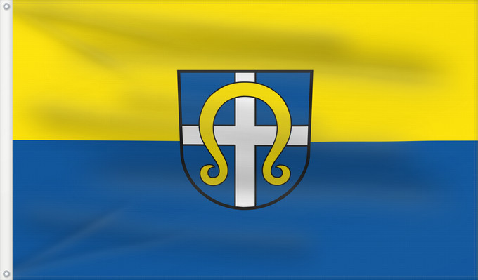 Bandera, con dos ojales metálicos y lado del asta reforzado: Korntal-Münchingen (Region Stuttgart)