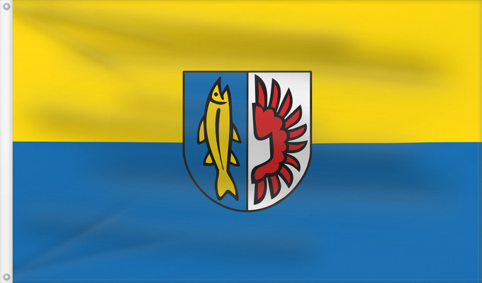 Bandera, con dos ojales metálicos y lado del asta reforzado: Remseck am Neckar (Region Stuttgart)