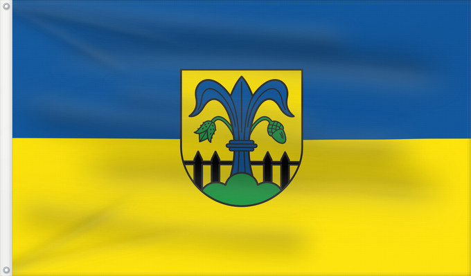 Bandera, con dos ojales metálicos y lado del asta reforzado: Alfdorf (Region Stuttgart)