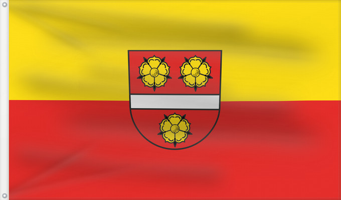 Bandera, con dos ojales metálicos y lado del asta reforzado: Leutenbach (Region Stuttgart)
