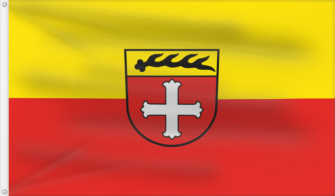 Bandera, con dos ojales metálicos y lado del asta reforzado: Plüderhausen (Region Stuttgart)