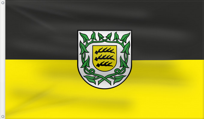 Flagge, mit zwei Metallösen und verstärktem Besatzband: Winnenden (Region Stuttgart)