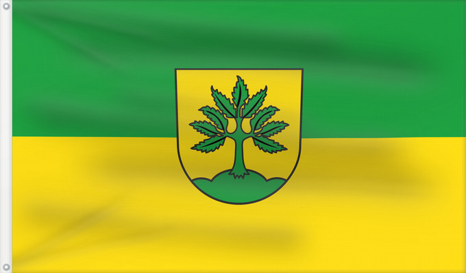 Bandera, con dos ojales metálicos y lado del asta reforzado: Berglen (Region Stuttgart)