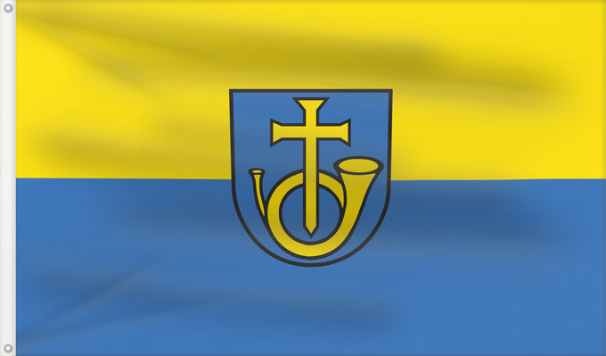 Flagge, mit zwei Metallösen und verstärktem Besatzband: Remshalden (Region Stuttgart)