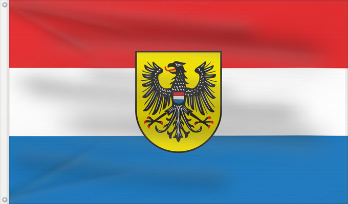 Flagge, mit zwei Metallösen und verstärktem Besatzband: Heilbronn (Nördliches Baden-Württemberg)