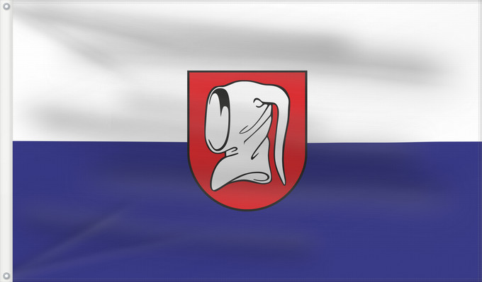 Bandera, con dos ojales metálicos y lado del asta reforzado: Güglingen (Nördliches Baden-Württemberg)