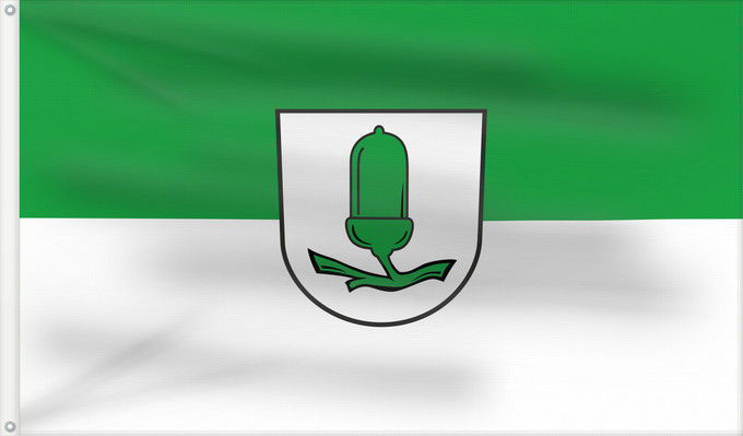 Flagge, mit zwei Metallösen und verstärktem Besatzband: Kirchardt (Nördliches Baden-Württemberg)