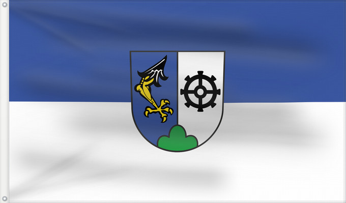 Bandera, con dos ojales metálicos y lado del asta reforzado: Möckmühl (Nördliches Baden-Württemberg)