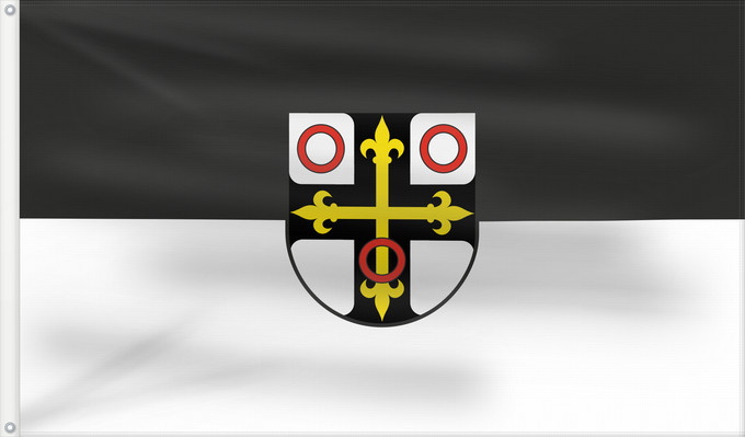 Flagge, mit zwei Metallösen und verstärktem Besatzband: Neckarsulm (Nördliches Baden-Württemberg)