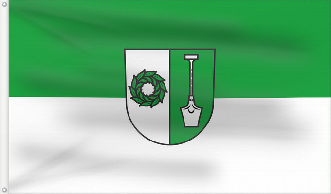 Drapeau, avec deux œillets métalliques et guindant renforcé : Neckarwestheim (Nördliches Baden-Württemberg)