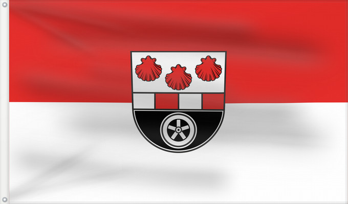 Bandera, con dos ojales metálicos y lado del asta reforzado: Dörzbach (Nördliches Baden-Württemberg)