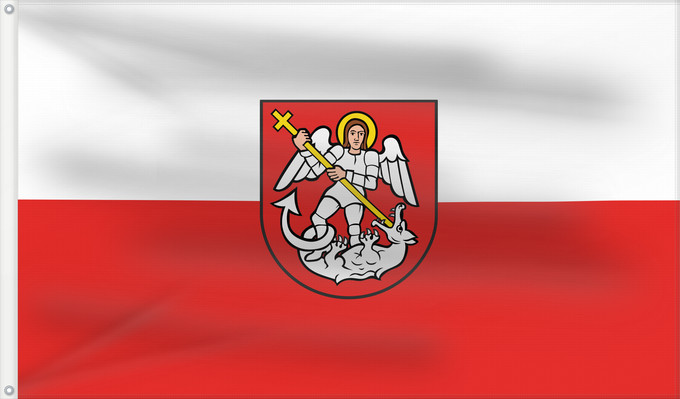 Bandera, con dos ojales metálicos y lado del asta reforzado: Forchtenberg (Nördliches Baden-Württemberg)
