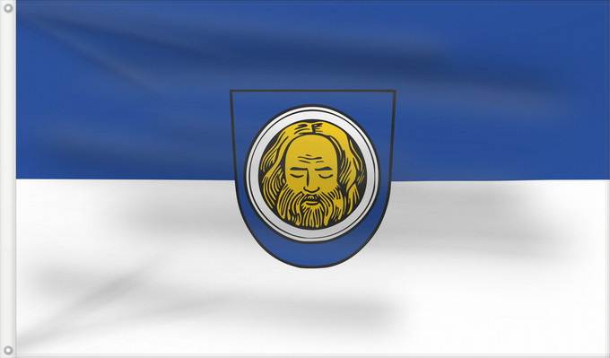 Bandera, con dos ojales metálicos y lado del asta reforzado: Künzelsau (Nördliches Baden-Württemberg)