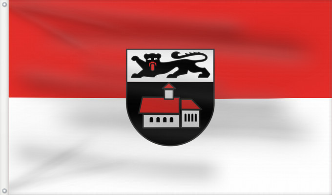 Bandera, con dos ojales metálicos y lado del asta reforzado: Kupferzell (Nördliches Baden-Württemberg)