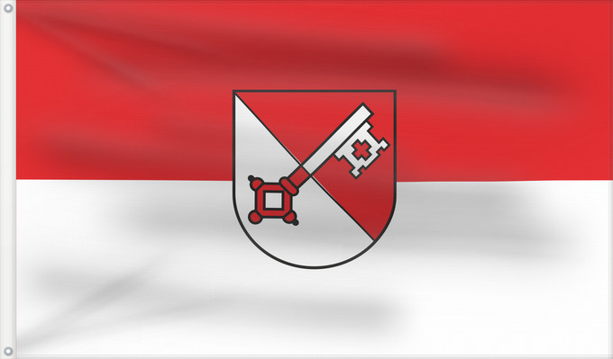 Bandera, con dos ojales metálicos y lado del asta reforzado: Öhringen (Nördliches Baden-Württemberg)