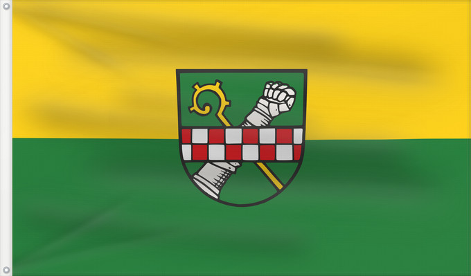 Bandera, con dos ojales metálicos y lado del asta reforzado: Schöntal (Nördliches Baden-Württemberg)