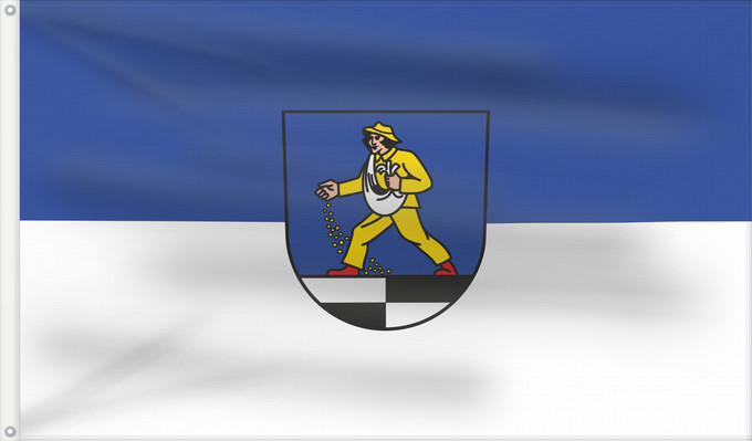 Bandera, con dos ojales metálicos y lado del asta reforzado: Blaufelden (Nördliches Baden-Württemberg)