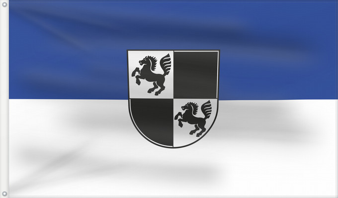 Bandera, con dos ojales metálicos y lado del asta reforzado: Gerabronn (Nördliches Baden-Württemberg)