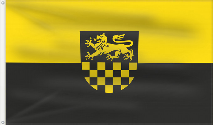 Bandera, con dos ojales metálicos y lado del asta reforzado: Langenburg (Nördliches Baden-Württemberg)