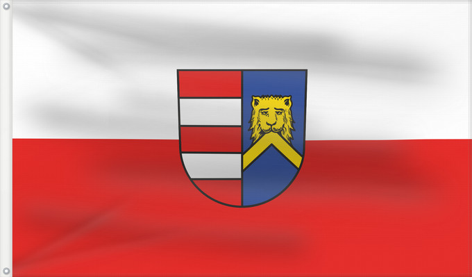 Bandera, con dos ojales metálicos y lado del asta reforzado: Oberrot (Nördliches Baden-Württemberg)
