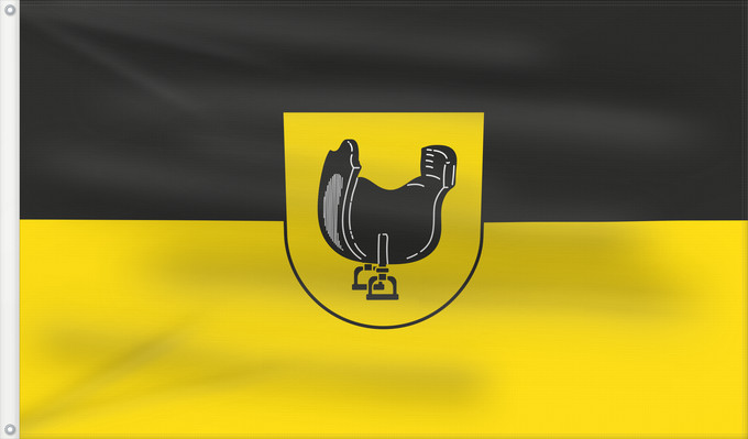Bandera, con dos ojales metálicos y lado del asta reforzado: Satteldorf (Nördliches Baden-Württemberg)